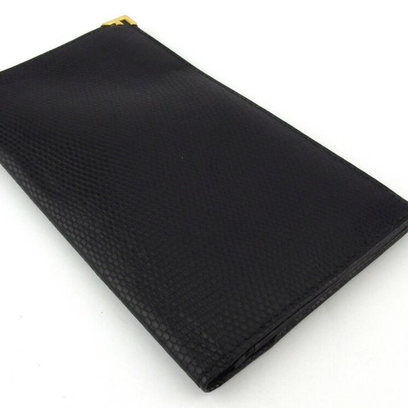 Salvatore Ferragamo length wallet Lizard tone type Auth used L3379 - Picture 4 of 8